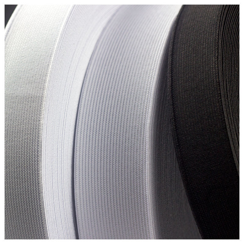 厂家现货批发丝光松紧带B级松紧带弹力裤腰松紧带橡筋无梭松紧带