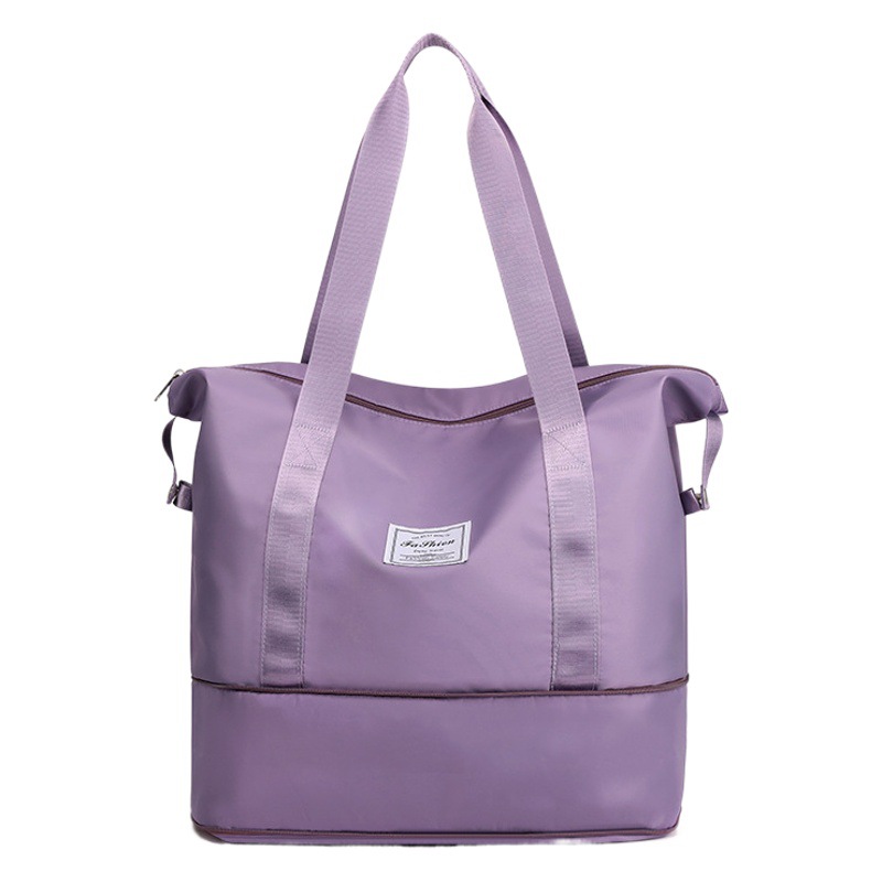 Fitness Bag, Travel Bag, Foldable Handbag, Printed Logo, Carry-On Bag, Outdoor Luggage Storage Bag, Gym Bag