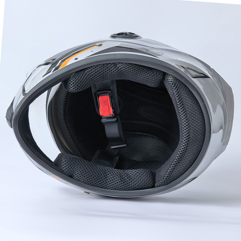 Motorcycle helmet, electric vehicle helmet, riding safety helmet, unisex, dual-lens full-face helmet 108