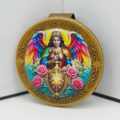 Jz35 Cross-Border Driving Safety Guardian Angel Car Sun Visor Decoration Clip Car Interior Hanging Ornament