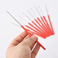 Diy Win играть в бисер инструмент Будда бисер вязание крючком тройник бисер вязание крючком пластиковый красный ручка с длинной ручкой