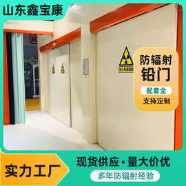 射线防辐射电动平移铅门厂家牙科放射科手术室CT宠物医院防护铅门
