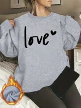I 32411 Love Heart Print Hoodie ����ӡ������ �羳ŷ��