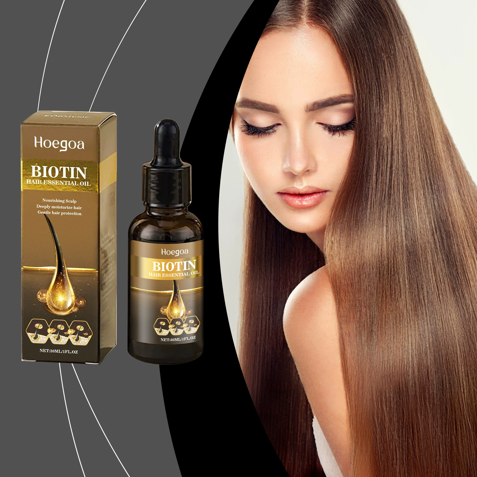 HOEGOA Scalp Care Essence Питает, увлажняет и разглаживает волосы Ежедневный уход за кожей головы Увлажняющая эссенция