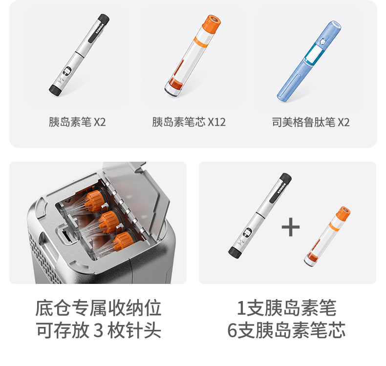 Carson insulin cooler box is a portable, rechargeable mini refrigerator for medicines that can be taken on a plane