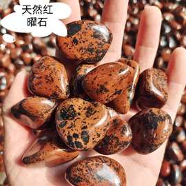 (跨境)供应天然红曜石大颗粒鱼缸花盆装修装饰供佛摆件滚石