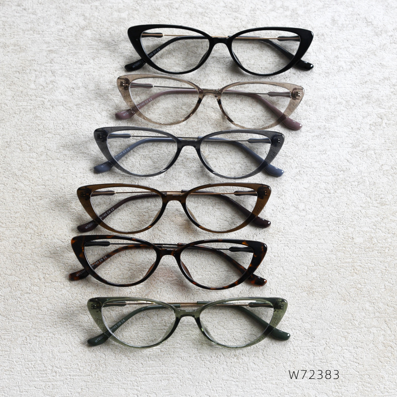 Retro Cat Eye Glasses Frames For Women Small Tr90 Stylish Specs_voghion.com