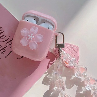 Suitable for airpods4/3 protective case pro2 set apple 2 girl cherry soft three-dimensional wireless bluetooth earphone case