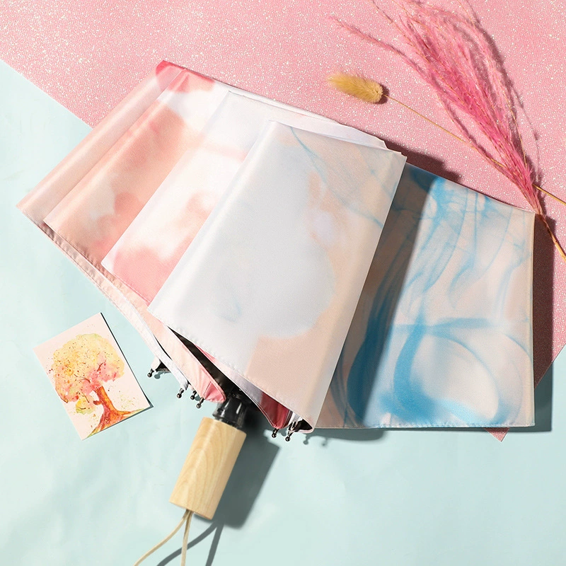 Automatic ultra light umbrella solar-powered, fully automatic, sun protection, UV protection