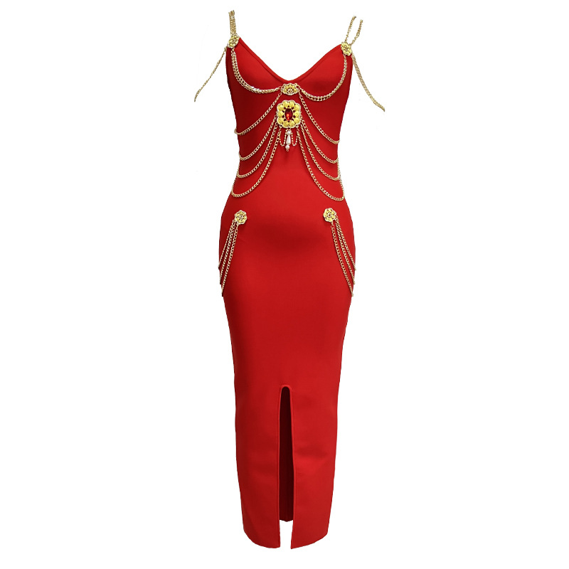 Elegant Women's Bandage Evening Dress For Formal Prom Occasions_voghion.com