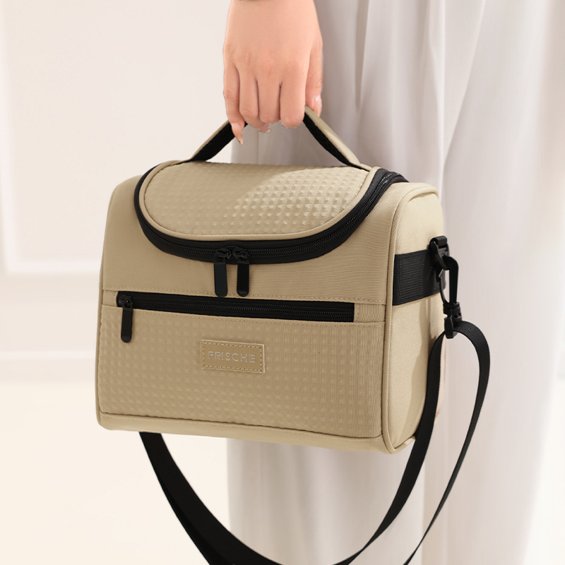Nueva bolsa portátil portátil de mano para cubrir el hombro de la bolsa de hielo para el empleado de oficina bolsa de almuerzo para estudiantes bolsa de almuerzo aislante