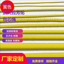 定制凯夫拉芳纶阻燃耐高温消防救援包芯绳耐磨绝缘高空作业安全绳
