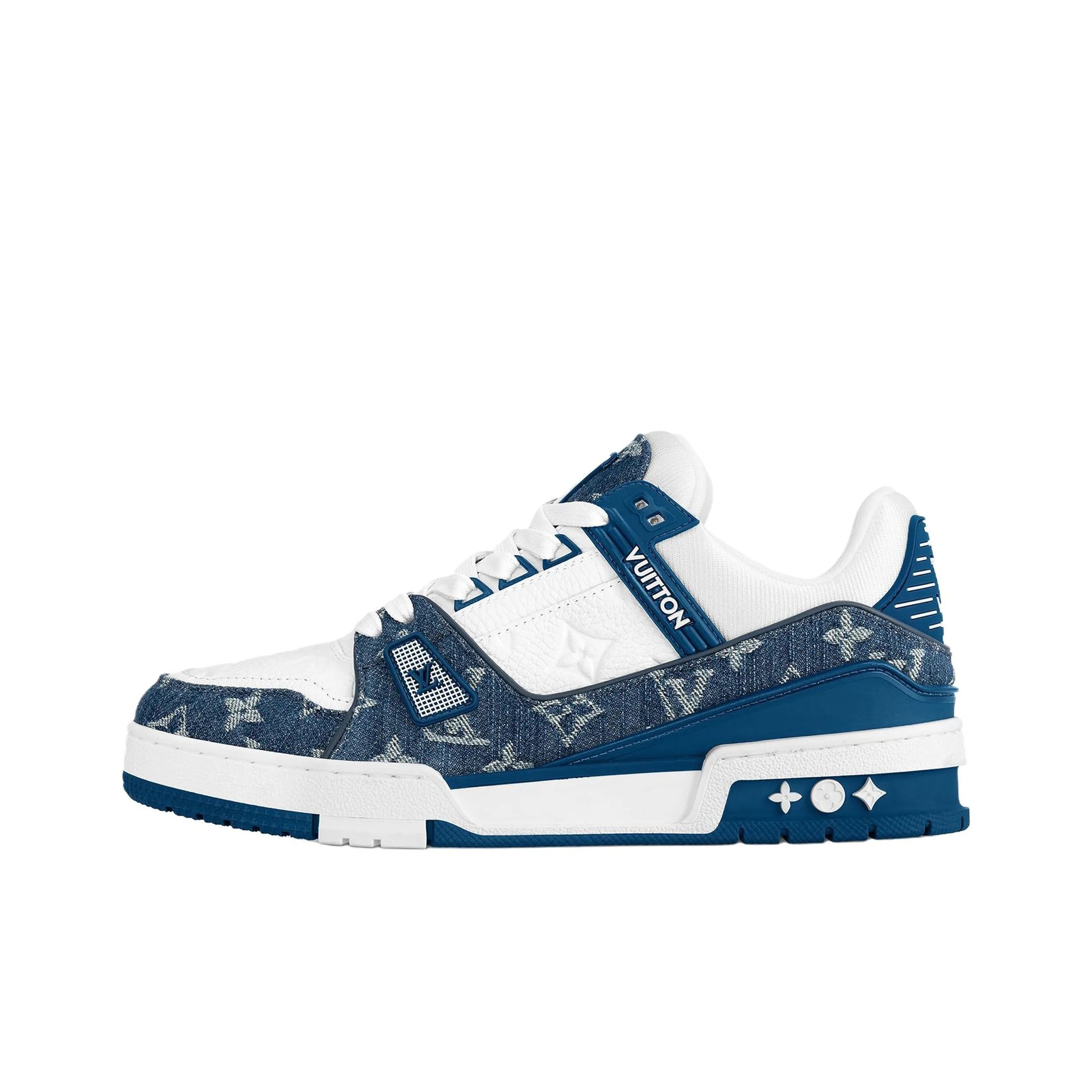 Azul y blanco