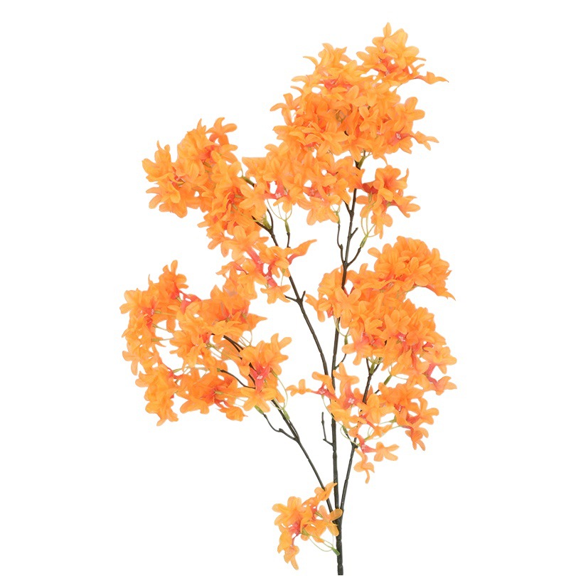 Flor artificial naranja flor artificial Rosa flor artificial boda Salón de la boda decoración del hogar flor artificial al por mayor