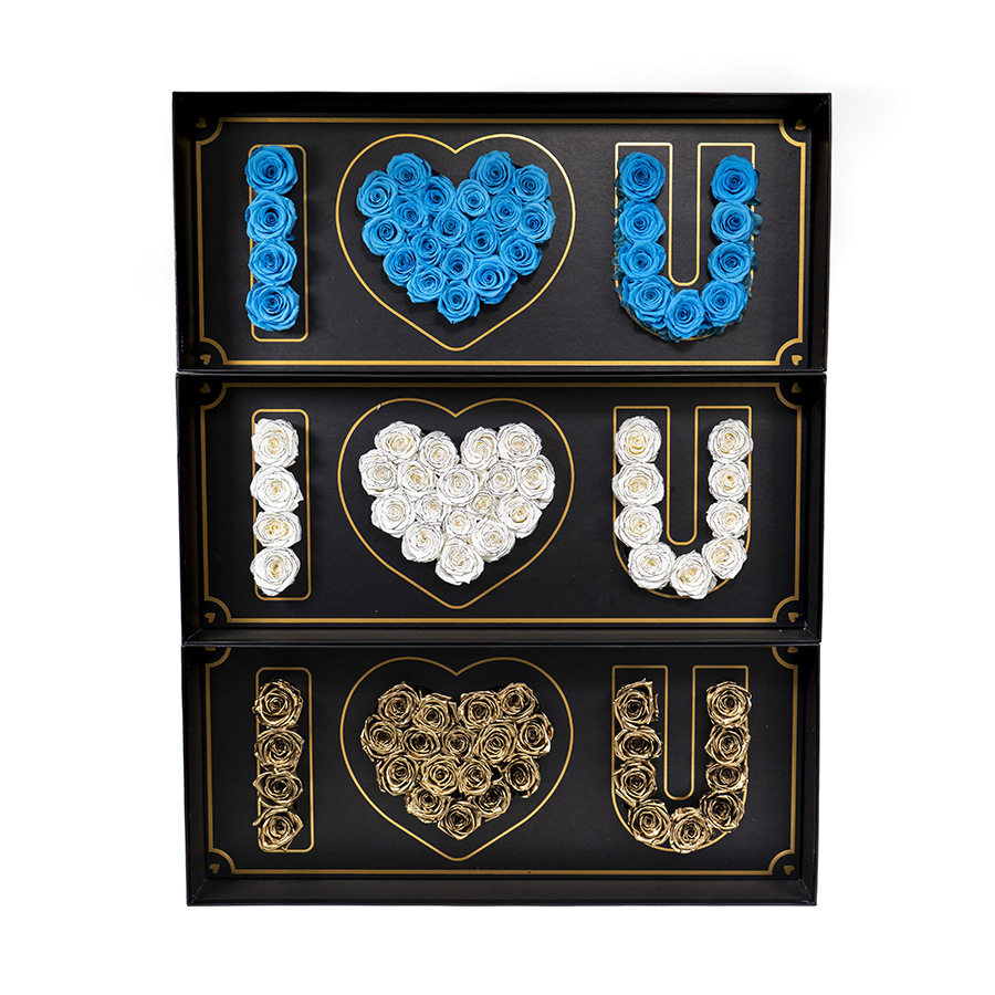 Caja de regalo de flores de la vida eterna, rosa de la madre, día de la madre, regalos de decoración para madres mayores, fábrica transfronteriza conmemorativa al por mayor.