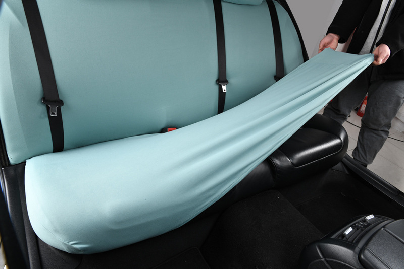 Elastic universal car seat cover, rear split-type waterproof seat cushion cover, backrest cover, headrest cover, simple elastic design