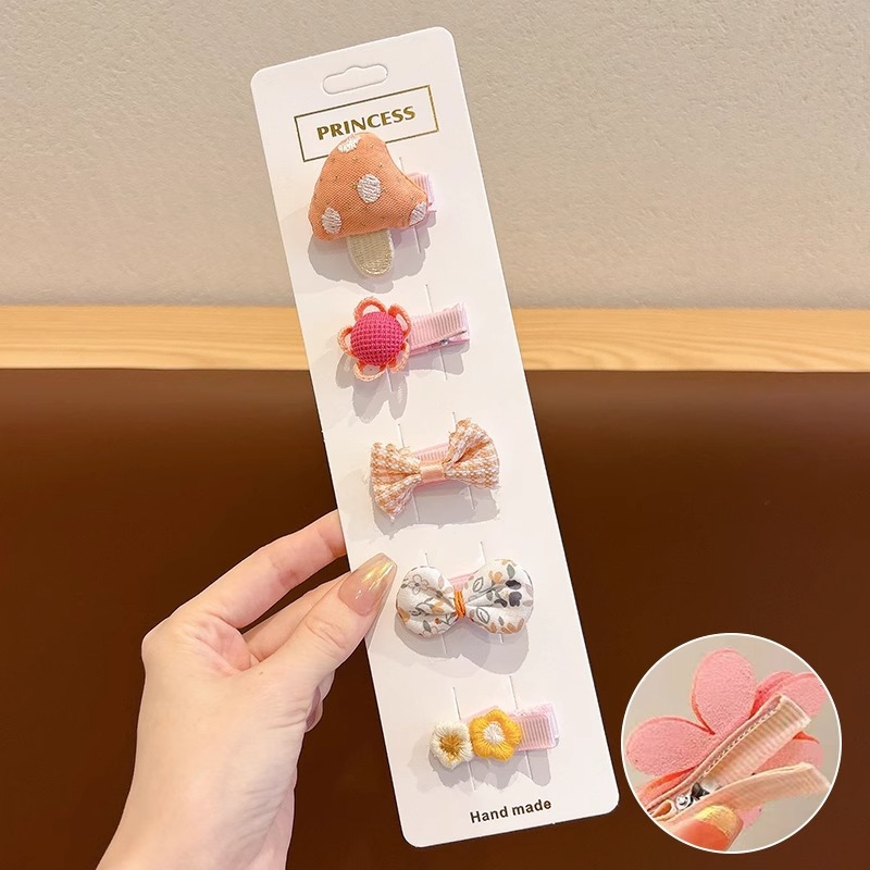 Clip para el cabello de bebé niñita no daña la tarjeta de cabello para niños adorable clip de cabello de mar de supercabel