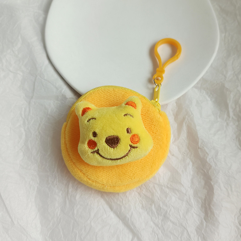 Xiaohongshu 面白いクッキーイヤホン小銭入れかわいい漫画ぬいぐるみコイン小銭入れ女性収納キーバッグ|undefined