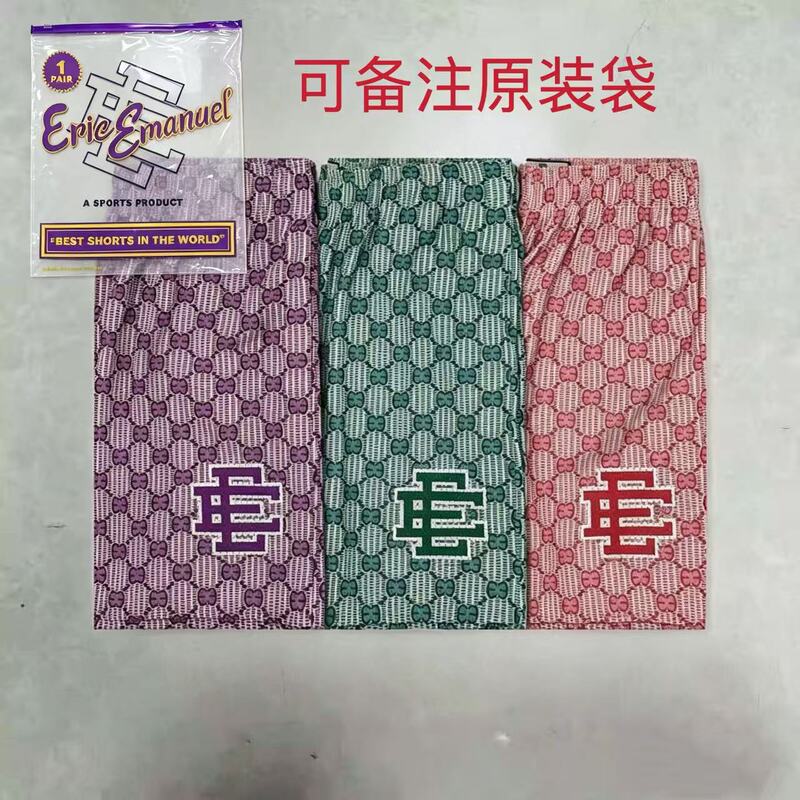 American Style Trendy Brand EE Shorts Men's and Women's G Family Joint Style Sports Fitness Basketball Training Mesh Couple's Four-point Shorts