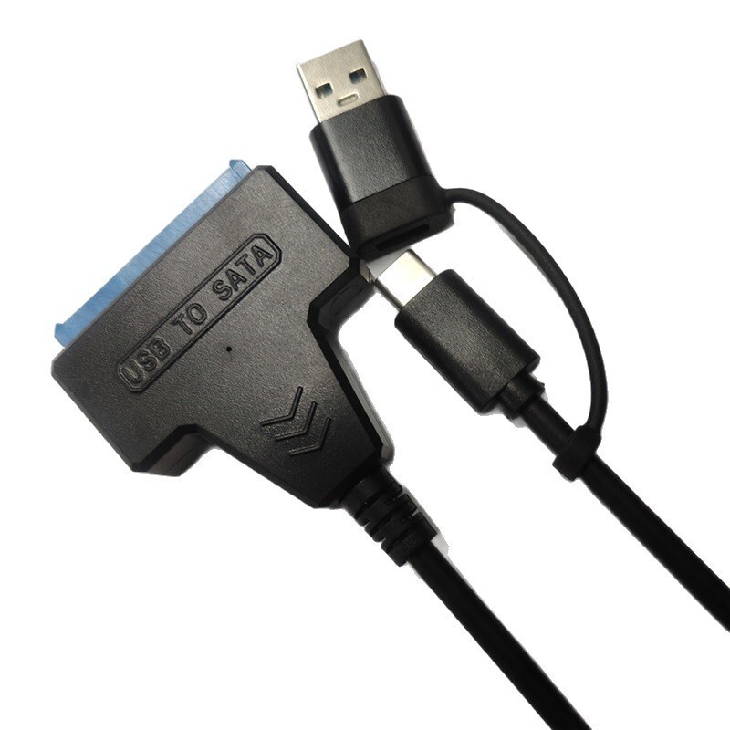 Usb3.0 to Sata Adapter Cable 2.5 3.5inch Mechanical Solid-State Drive Conversion Cable Ssd Data Cable Type-C Usb3.0 to Sata Adapter Cable 2.5 3.5inch Mechanical Solid-State Drive Conversion Cable Ssd Data Cable Type-C