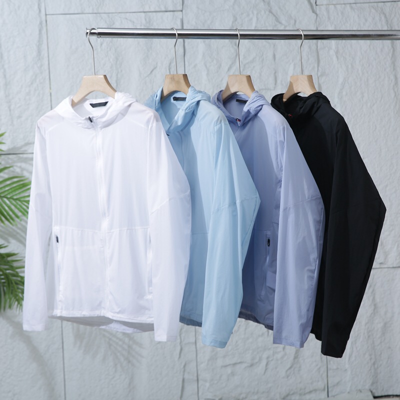 Ultra-light and ultra-thin design! Summer Men's Thin Breathable Hooded Anti-Wrinkle Sports Casual Sun Protection Jacket Coat