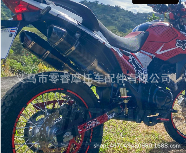 Motorcycle Exhaust Pipe Modification Crf450R Exhaust Pipe Tail Section Set Off-Road Exhaust Pipe 2015-2020