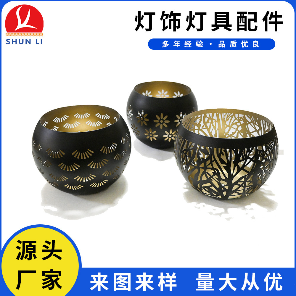 加工定制太阳能户外灯壳简约激光线割家居灯具装饰灯罩灯配附件