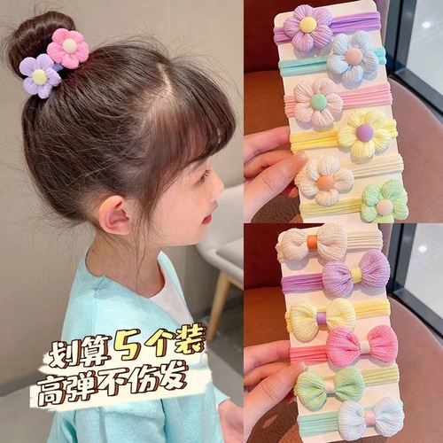 Towel ring children's hair rope does not hurt hair, elastic and good hair tie for girls, hair tie, hair tie for girls, rubber band for ponytail