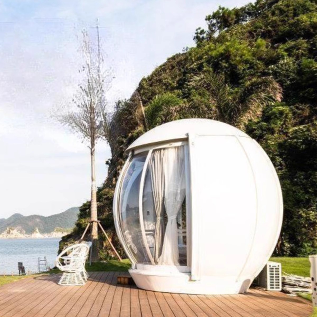 Exposición al aire libre de nivel profesional esférica cabina de cabina