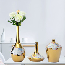 新中式陶瓷花瓶摆件古风创意轻奢客厅玄关电视柜摆设家居软装饰品