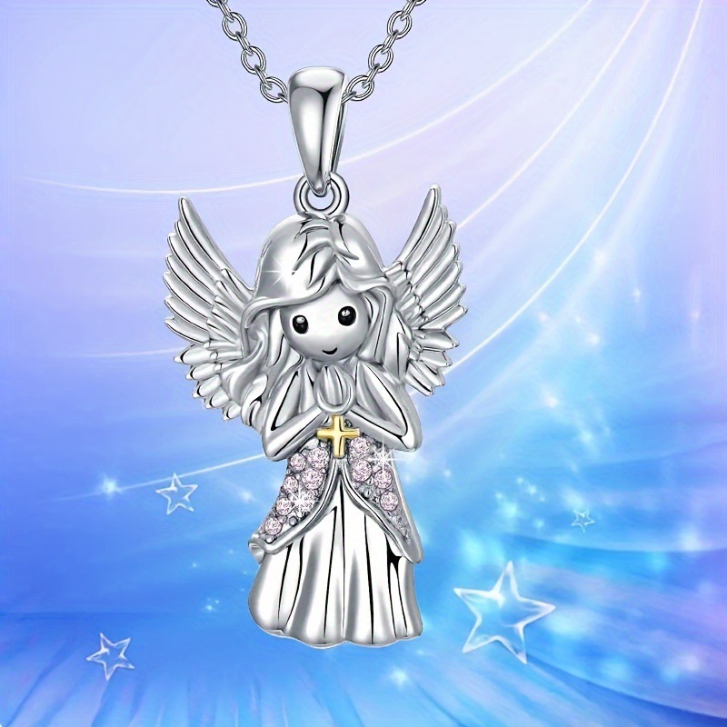 Cross-border new Angel little girl beautiful elegant all-match necklace exquisite jewelry factory wholesale