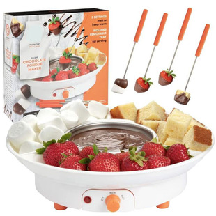 Chocolate Fondue Chocolate Fountain Machine Melting Tower with Heating Homemade Chocolate Stew Pot