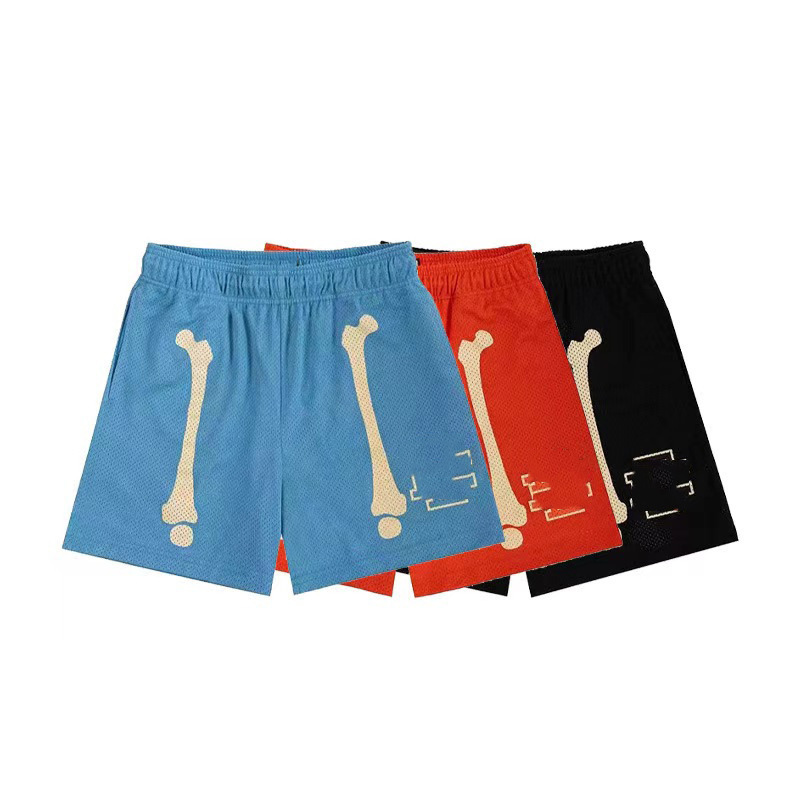 American Basketball Shorts Men's Fitness Training Running Quarterers Mesh Sports European and American Fashion Brand But Knee Casual Pants