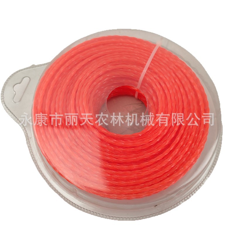 3.0mm cuadrado torcido nylon corta de césped cuerda de plástico corta de césped cabeza de corte de riego accesorios