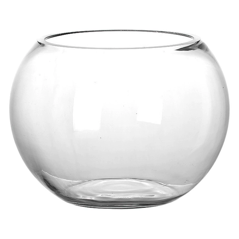 Новый креативный прозрачный стеклянный маленький аквариум для золотой рыбки, гостиная, гидропонная зеленая ваза для цветов, утолщенный шар, цветочный горшок, украшения