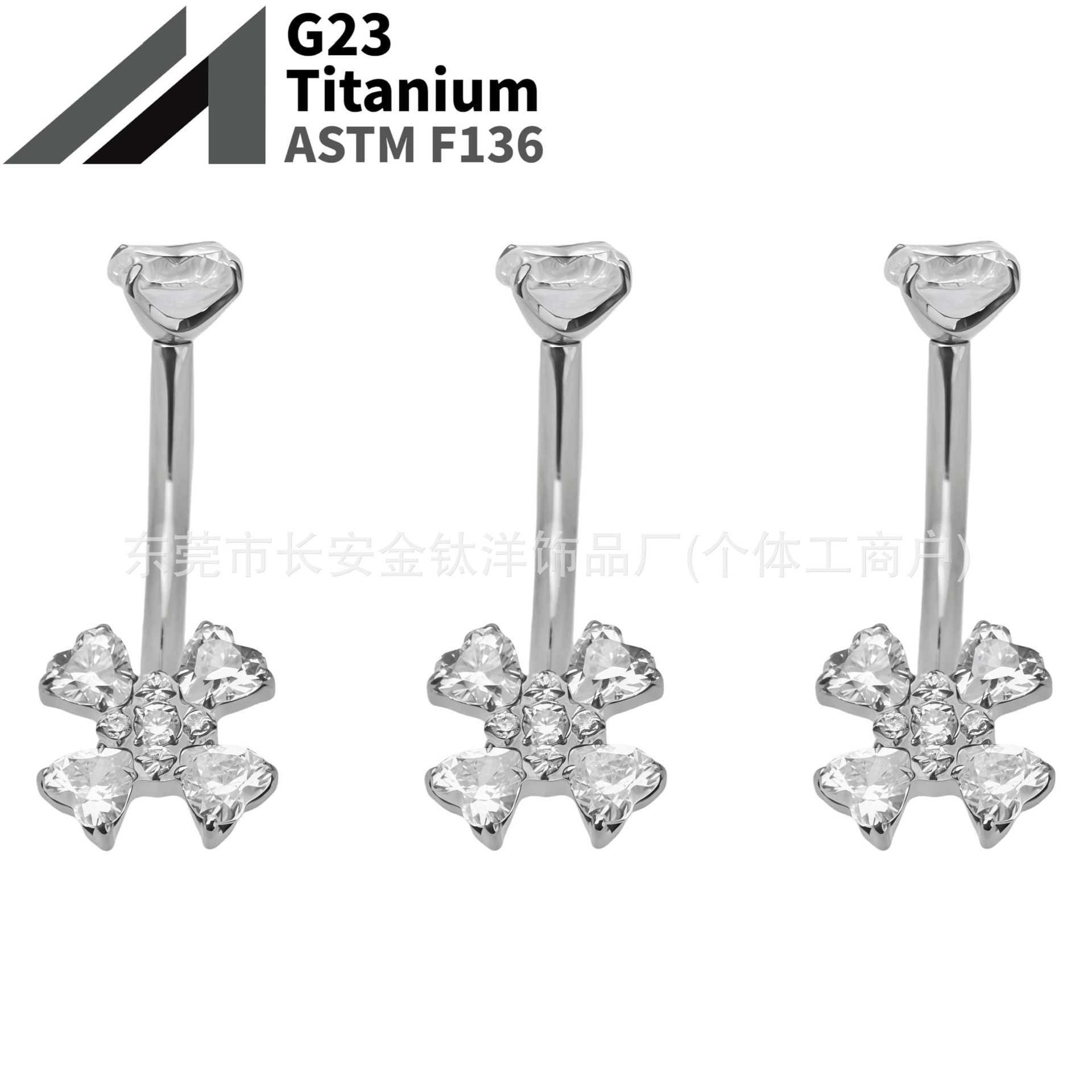 16G labret stud size and finish detail