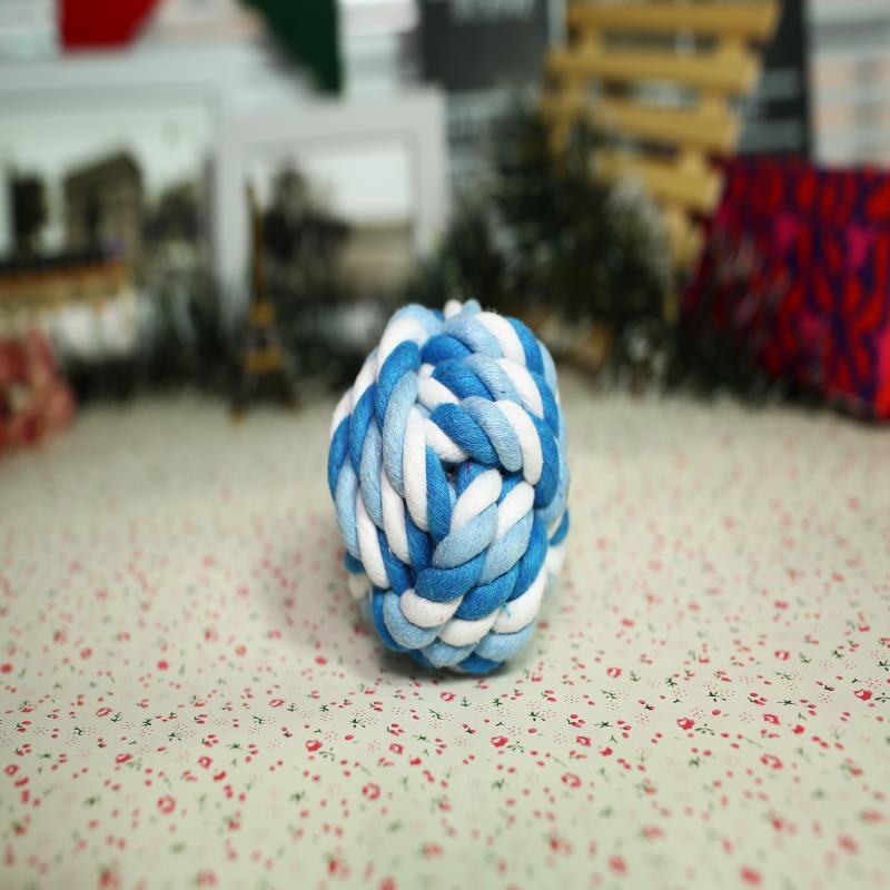 Los fabricantes suministran juguetes para perros, bolas de nudo, juguetes molares resistentes a morder, perros y gatos divertidos, cachorros grandes, bolas de cuerda de algodón para mascotas al por mayor