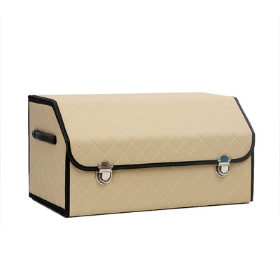 Car storage bag/box – box, car trunk - beige-large-size-303030cm