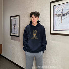 高版本芬家26FW老花FF爱犬连帽卫衣休闲宽松百搭ins男女同款帽衫