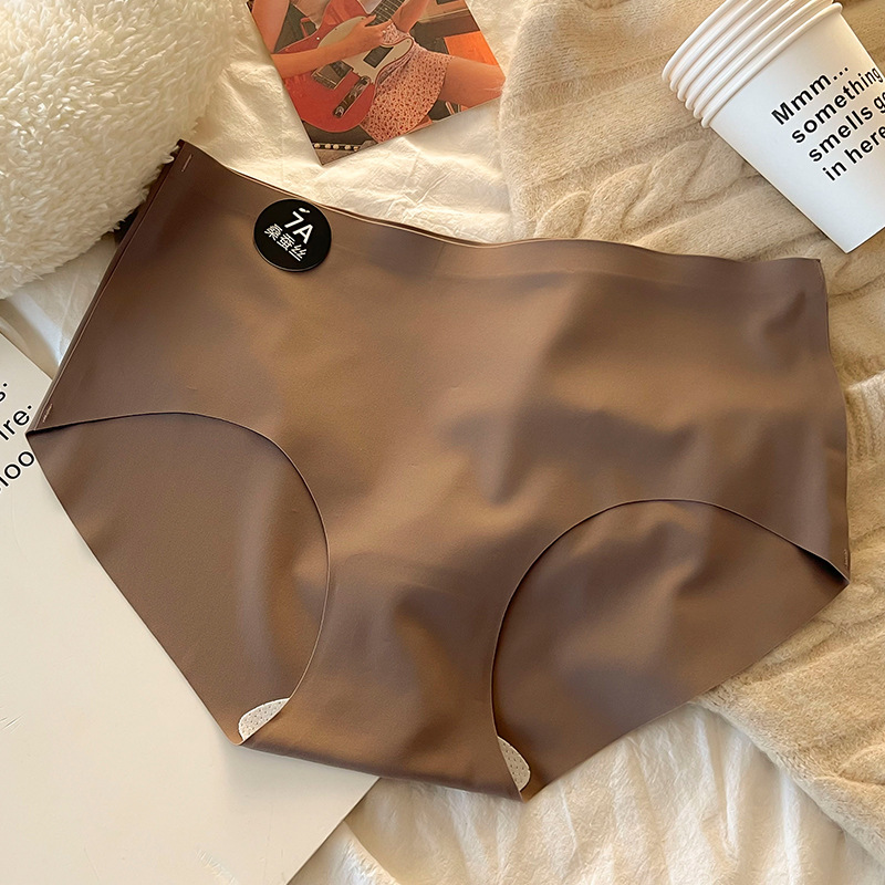 7a抗菌女性の中腰に跡がない下着女性の高弾乳皮の氷皮の少女の绢糸の股の大きいサイズの女子学生は卸売りします。