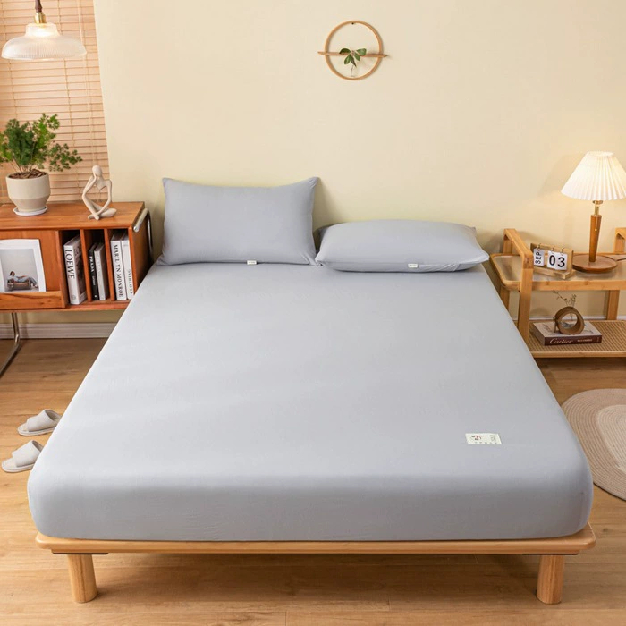 Fitted cotton mattress sheet, increased thickness, breathable summer protector, multiple sizes