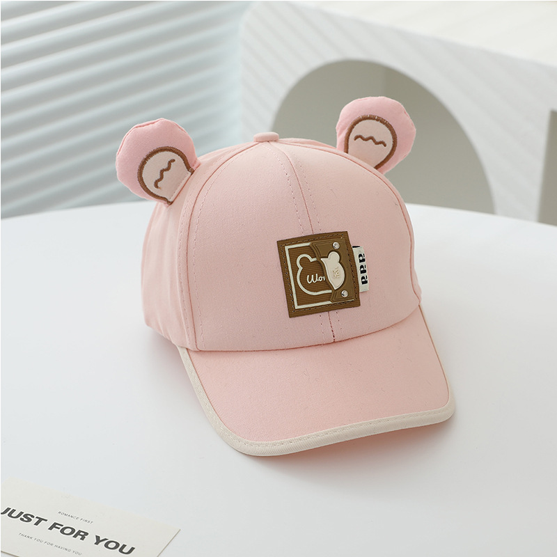 Sombreros para niños niñas sombreros de béisbol para niños primavera y otoño delgados sombreros solares de dibujos animados súper lindos sombreros de lengua de pato bebé