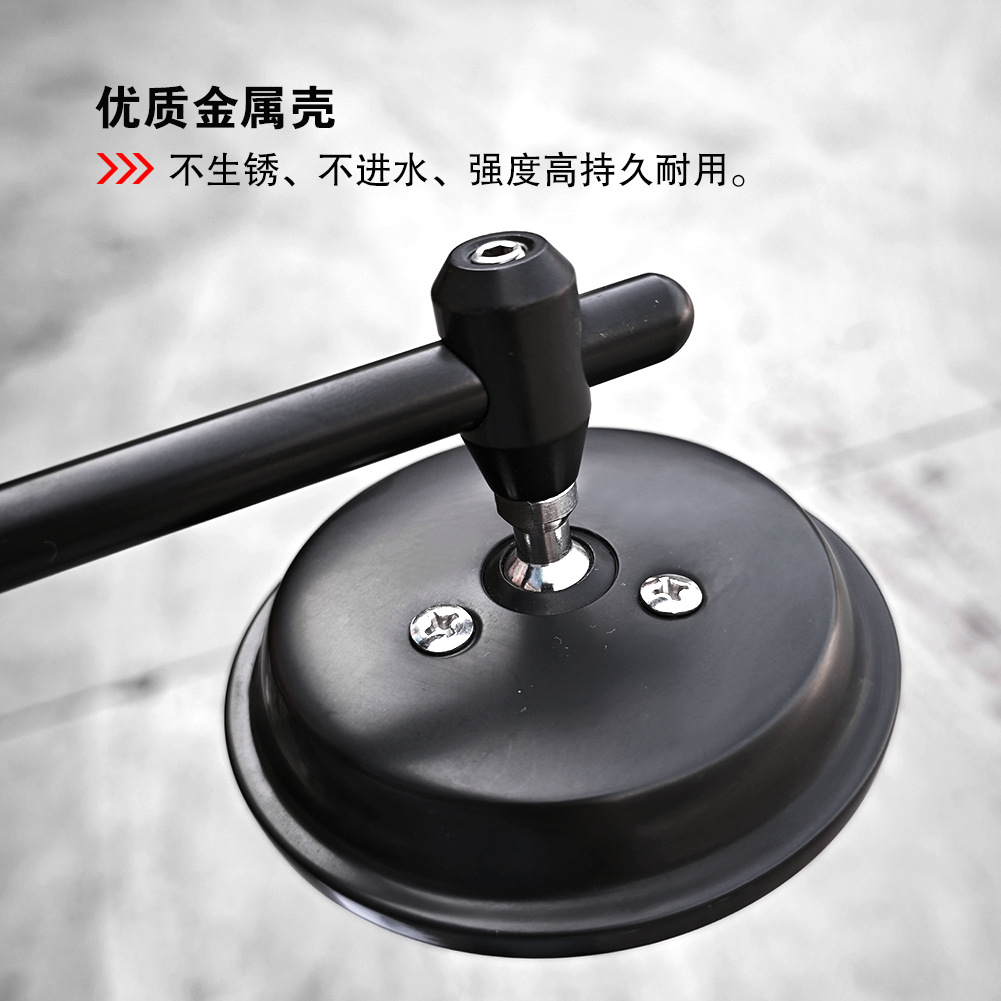 Suitable for Harley motorcycles, these rearview mirrors are designed for modification, featuring a unique small round shape and a universal convex reflective surface
