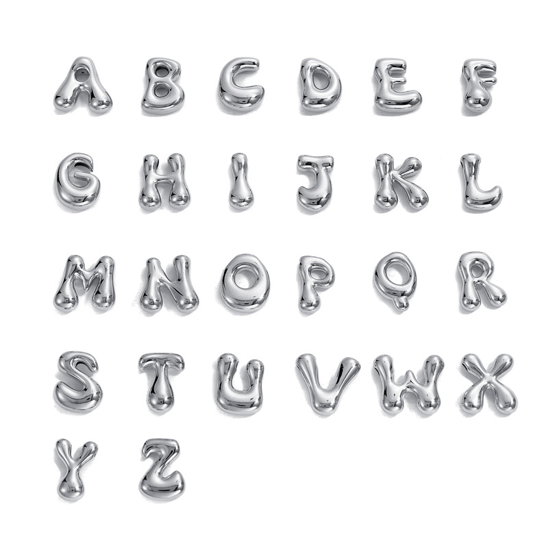 6g Weight Pendant Jewelry Making Type DIY Ornament Accessories Classification 1 Piece Quantity 304 Stainless Steel Material Letter Pattern All Seasons Season Plating Design Classic Style Style 1 Piece 304 Stainless Steel Letter Pendant DIY Ornament Accessories 1