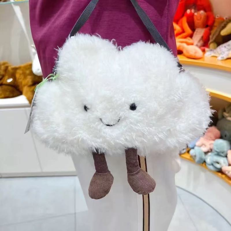 英国JELLYCAT趣味香蕉太阳包包斜挎包吐司包咖啡包小狗包毛绒玩具|undefined