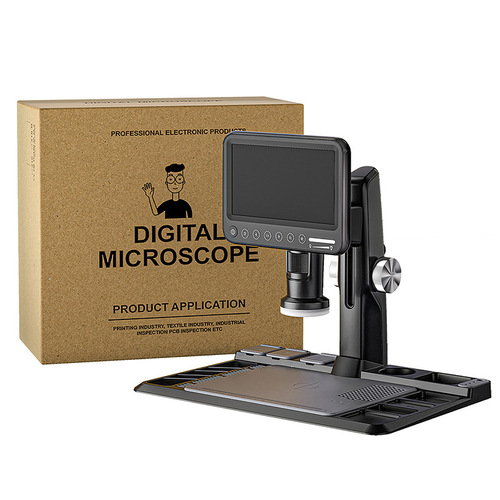 New parfocal microscope with screen electronic digital microscope high definition magnification repair industrial video microscope