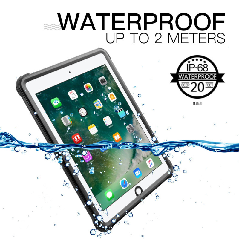New Applicable ipad2017 Waterproof Protective Shell IP68 Diving Waterproof Lightweight Full Transparent Waterproof Case for iPad