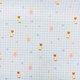 纯棉磨毛碎花布全棉数码印花韩版手工口水巾女装童装家居箱包面料