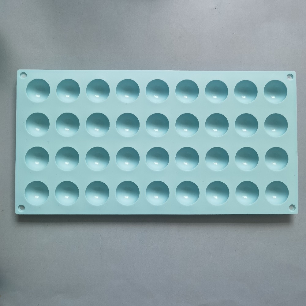 36 pequeñas semicírculos 438 molde de silicona para pastel de chocolate molde de pan herramientas de panadería de jalea