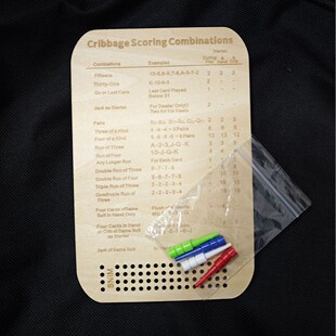 �羳ľ�|�������ӛ�ֿ�Ӌ�ְ�Birch Wood Cribbage Scorecard